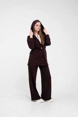 Rahat Kalıp Kapüşonlu Kadın Takım 1726 - 35