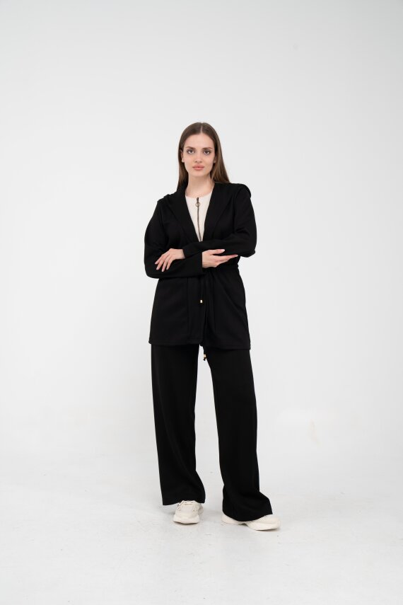 Rahat Kalıp Kapüşonlu Kadın Takım 1726 - 38