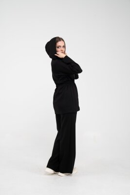 Rahat Kalıp Kapüşonlu Kadın Takım 1726 - 42