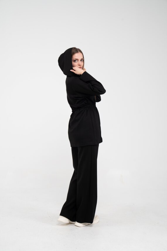 Rahat Kalıp Kapüşonlu Kadın Takım 1726 - 42