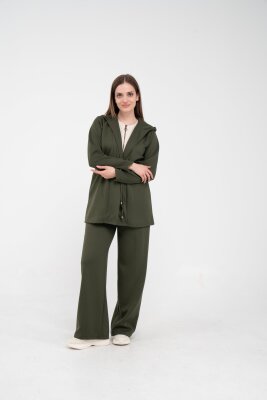 Rahat Kalıp Kapüşonlu Kadın Takım 1726 - 44