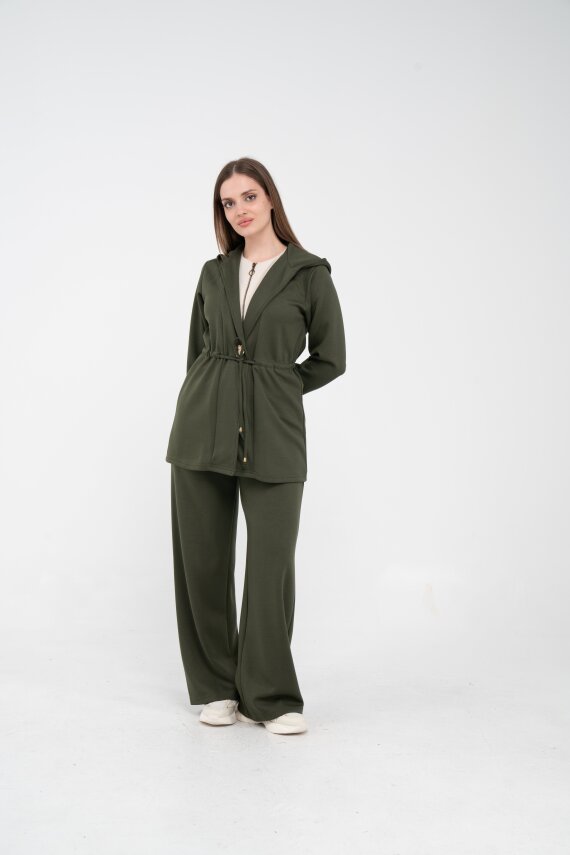 Rahat Kalıp Kapüşonlu Kadın Takım 1726 - 45