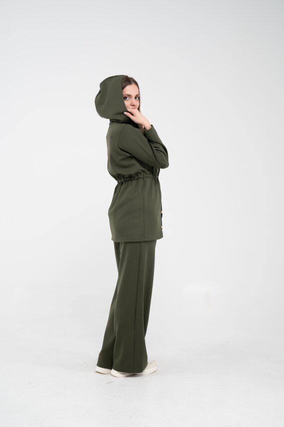 Rahat Kalıp Kapüşonlu Kadın Takım 1726 - 50