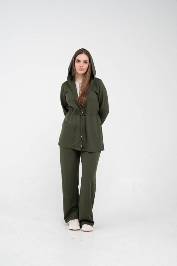 Rahat Kalıp Kapüşonlu Kadın Takım 1726 - 49