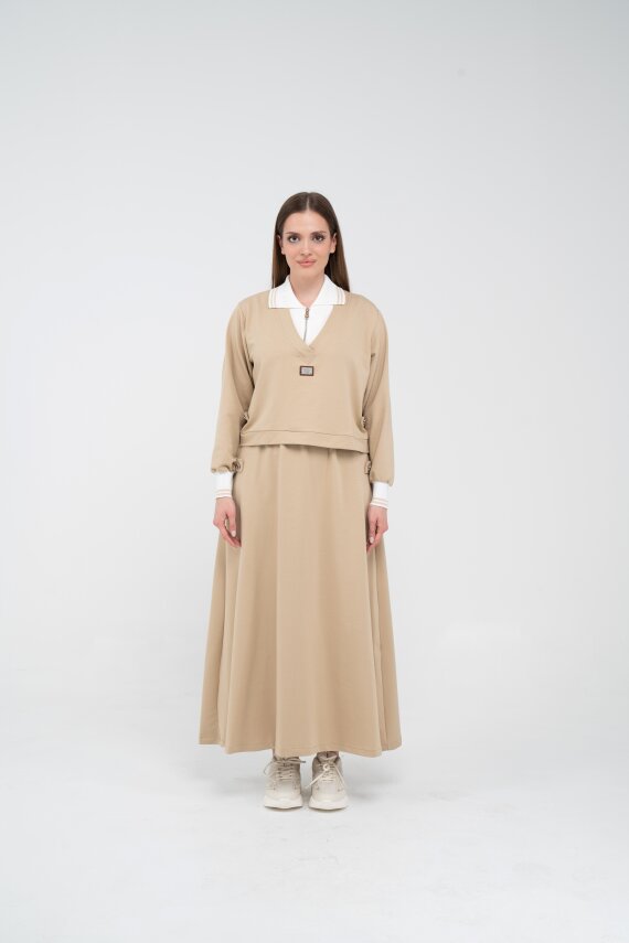 Spor Etekli Oversize İkili Kadın Takım 1750 - 1