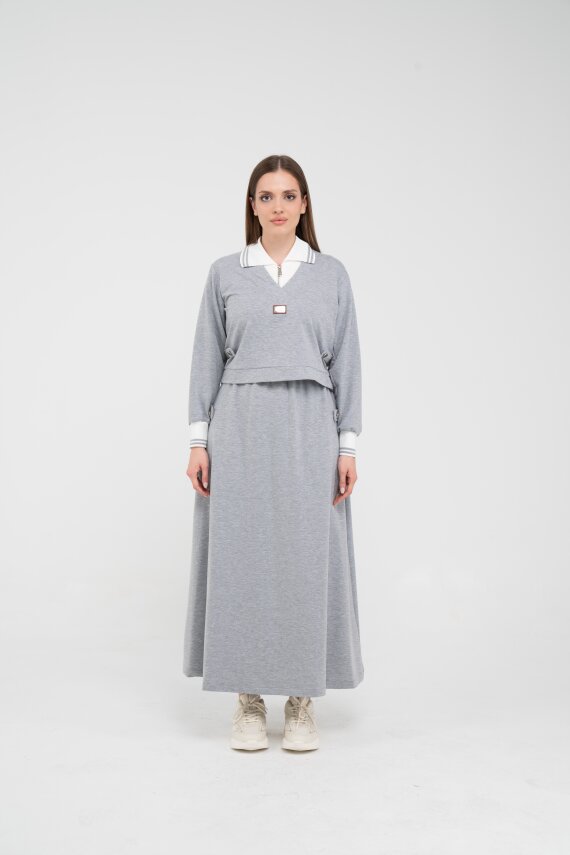 Spor Etekli Oversize İkili Kadın Takım 1750 - 11