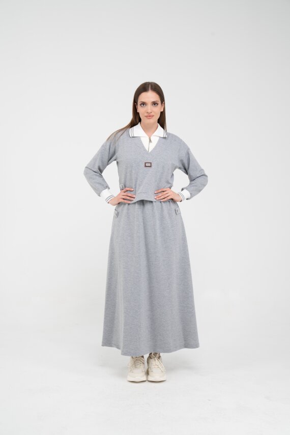 Spor Etekli Oversize İkili Kadın Takım 1750 - 14