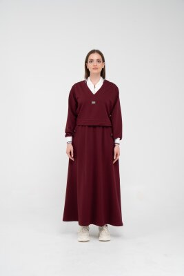 Spor Etekli Oversize İkili Kadın Takım 1750 - 19