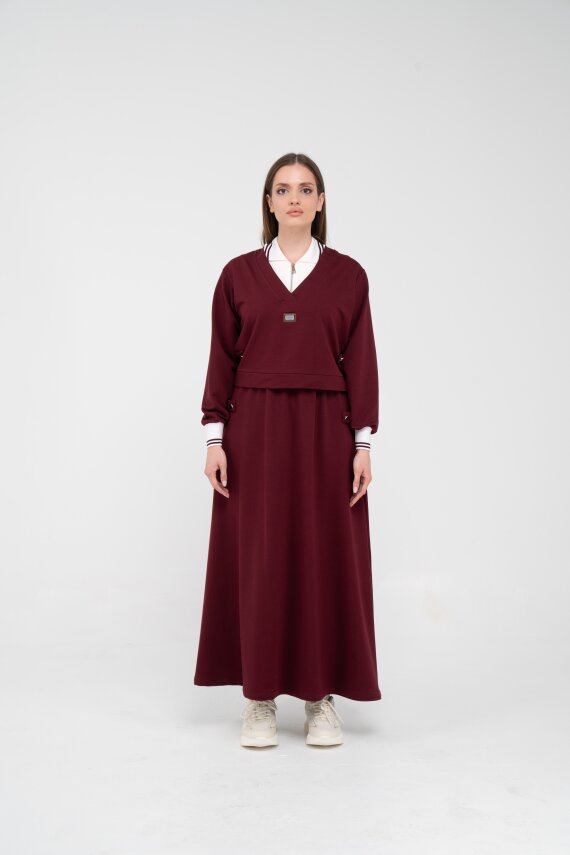 Spor Etekli Oversize İkili Kadın Takım 1750 - 19