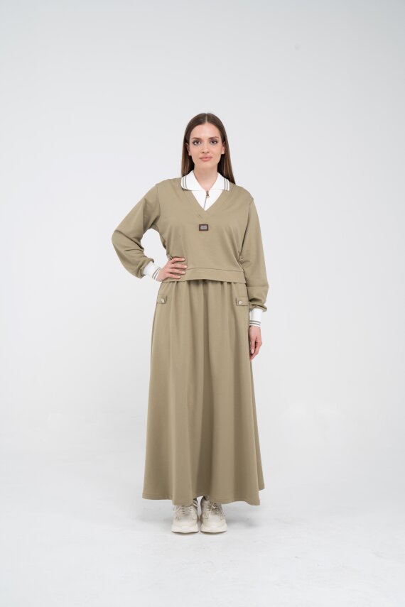 Spor Etekli Oversize İkili Kadın Takım 1750 - 21