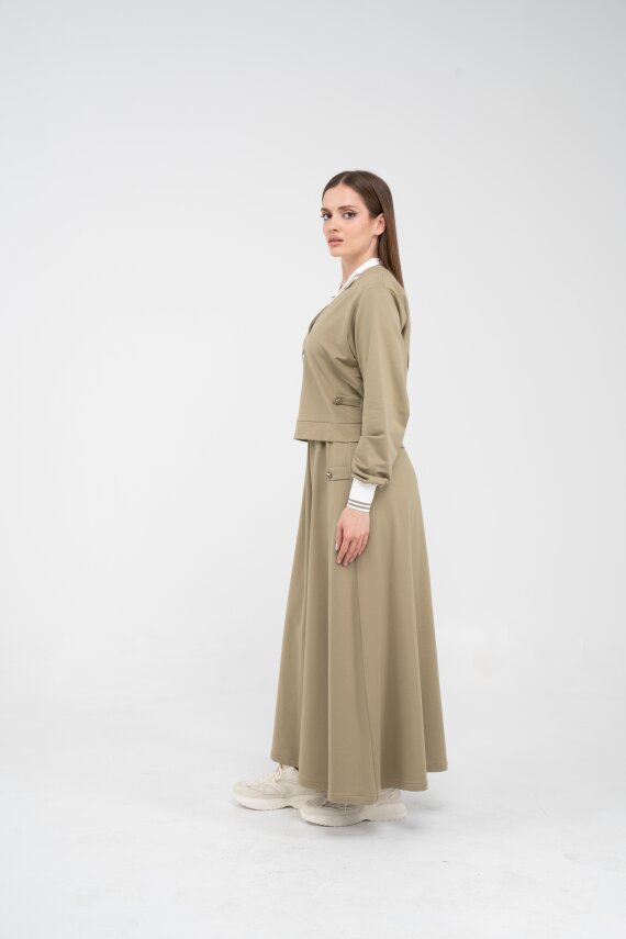 Spor Etekli Oversize İkili Kadın Takım 1750 - 23