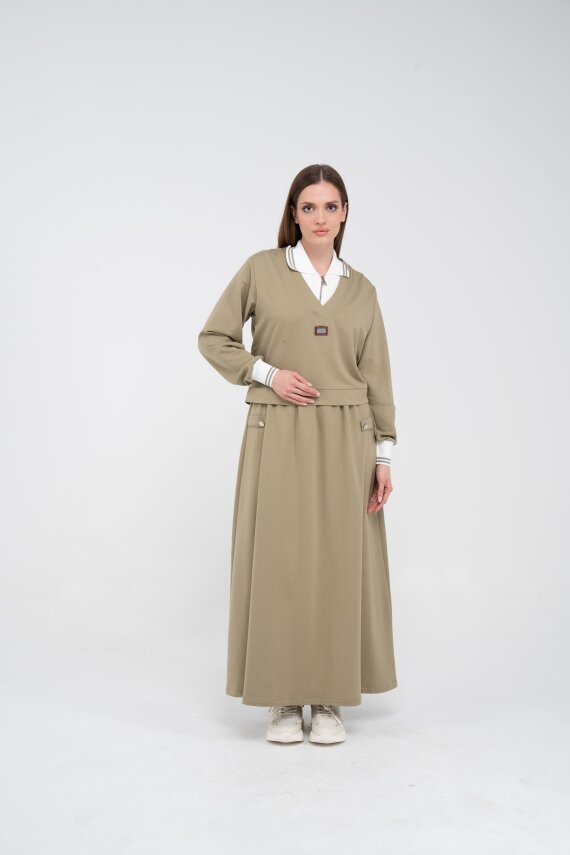 Spor Etekli Oversize İkili Kadın Takım 1750 - 24