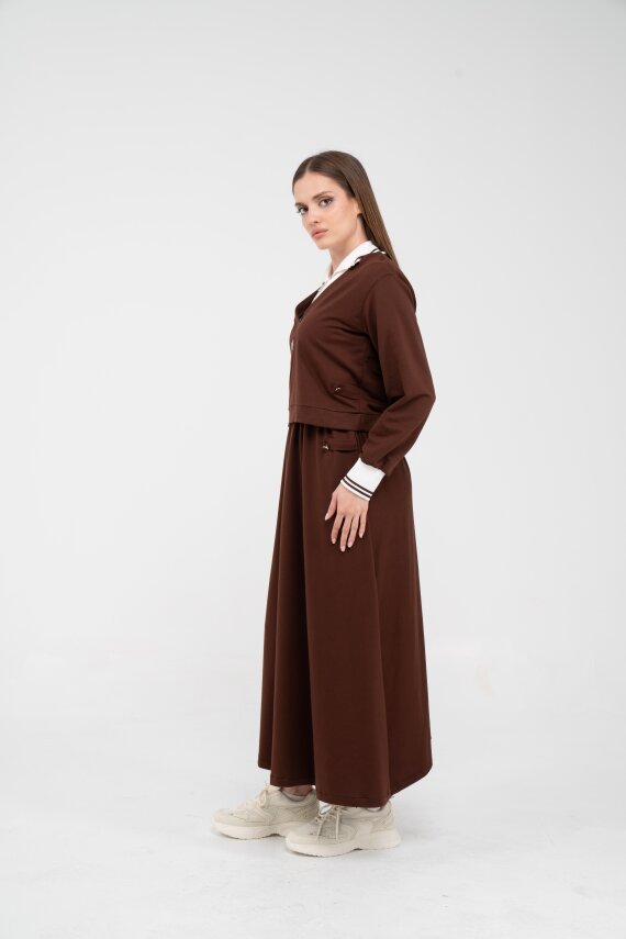 Spor Etekli Oversize İkili Kadın Takım 1750 - 28