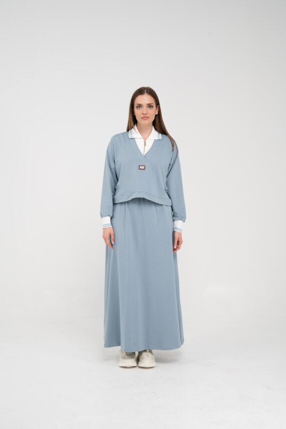 Spor Etekli Oversize İkili Kadın Takım 1750 - 31