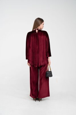 Taş Detaylı Kadife Takım K8048 - 8