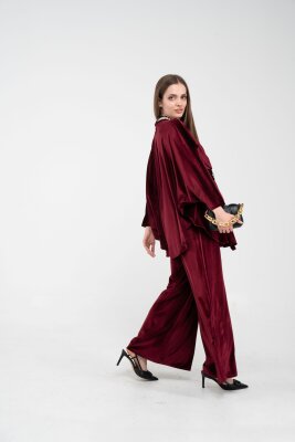 Taş Detaylı Kadife Takım K8048 - 5