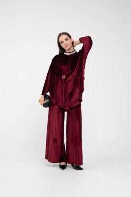 Taş Detaylı Kadife Takım K8048 - 7