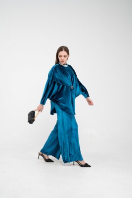 Taş Detaylı Kadife Takım K8048 - 13