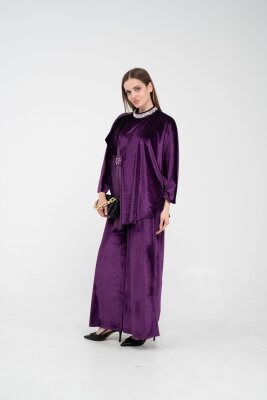 Taş Detaylı Kadife Takım K8048 - 18