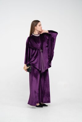 Taş Detaylı Kadife Takım K8048 - 20