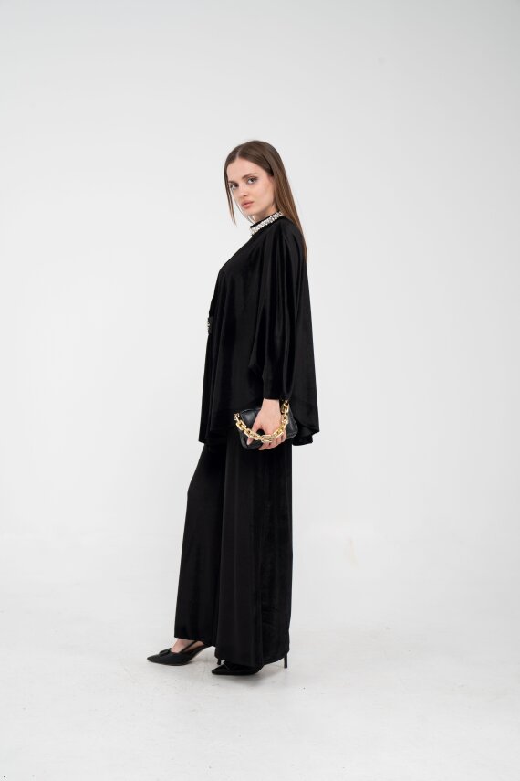 Taş Detaylı Kadife Takım K8048 - 28