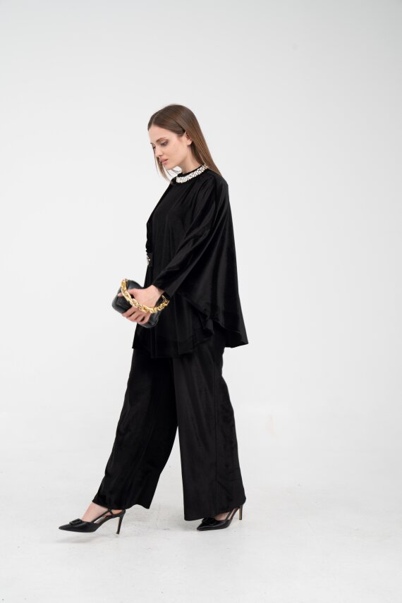 Taş Detaylı Kadife Takım K8048 - 27