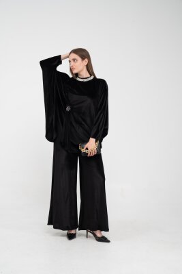 Taş Detaylı Kadife Takım K8048 - 25