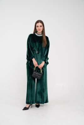 Taş Detaylı Kadife Takım K8048 - 35