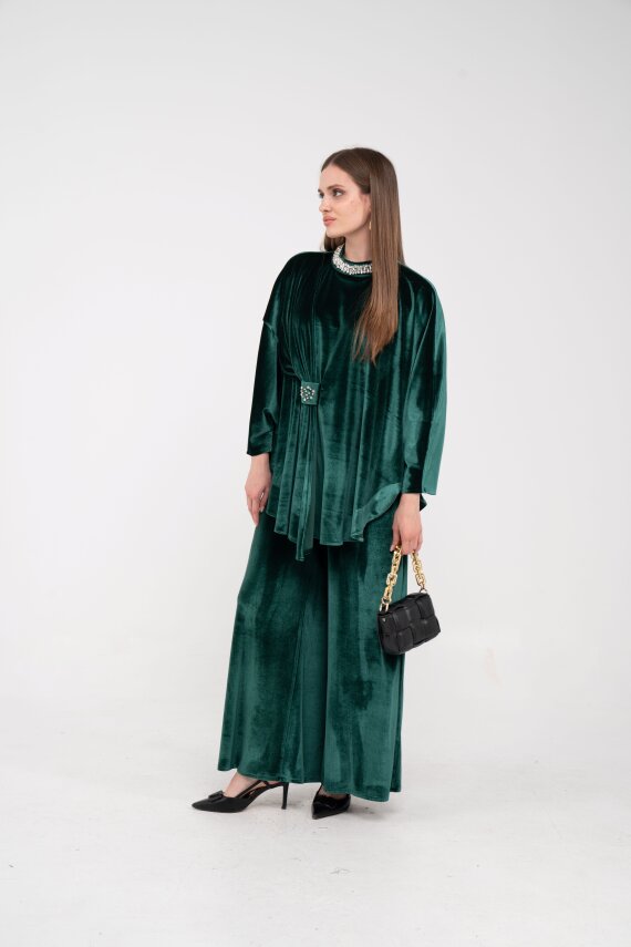 Taş Detaylı Kadife Takım K8048 - 31