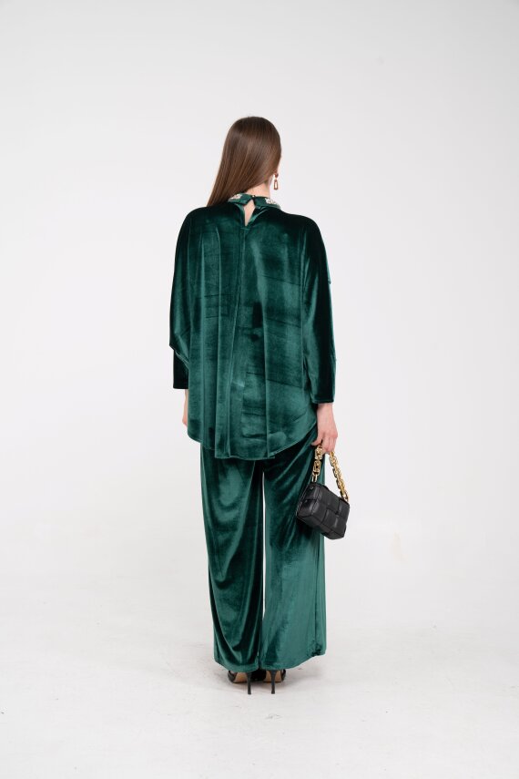 Taş Detaylı Kadife Takım K8048 - 36