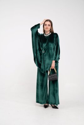 Taş Detaylı Kadife Takım K8048 - 34