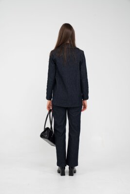 Tek Düğme Detaylı Alt Üst Kadın Takım K8075 - 6