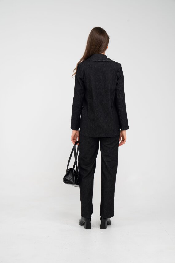 Tek Düğme Detaylı Alt Üst Kadın Takım K8075 - 20