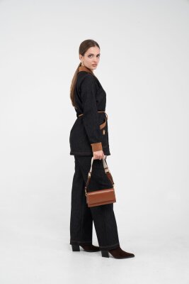 Kuşaklı Denim Kadın Takım 1755 - 4