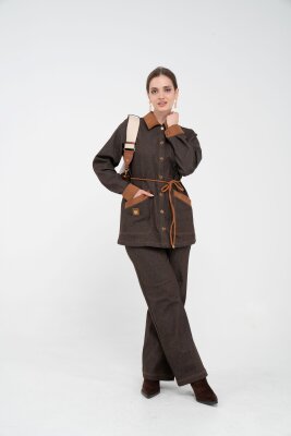 Kuşaklı Denim Kadın Takım 1755 - 22