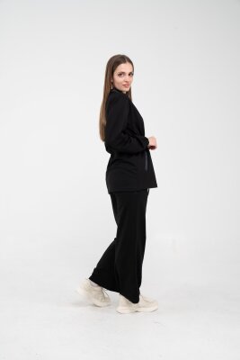 Yaka Detaylı Bel Büzgülü Kadın Takım 1719 - 21
