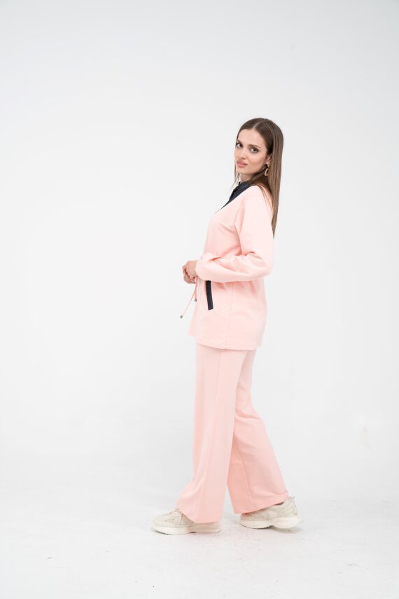 Yaka Detaylı Bel Büzgülü Kadın Takım 1719 - 44